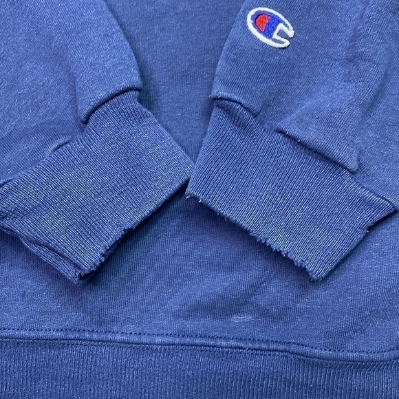 Vintage Champion Navy Blue Crewneck Sweatshirt Large Grunge - Picture 6 of 8
